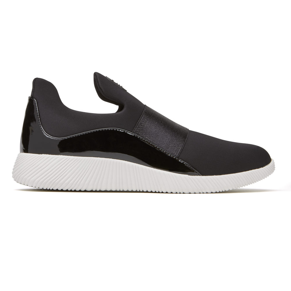Rockport Slip-On Dam Svarta - City Lites Robyne - TDBNQ2316